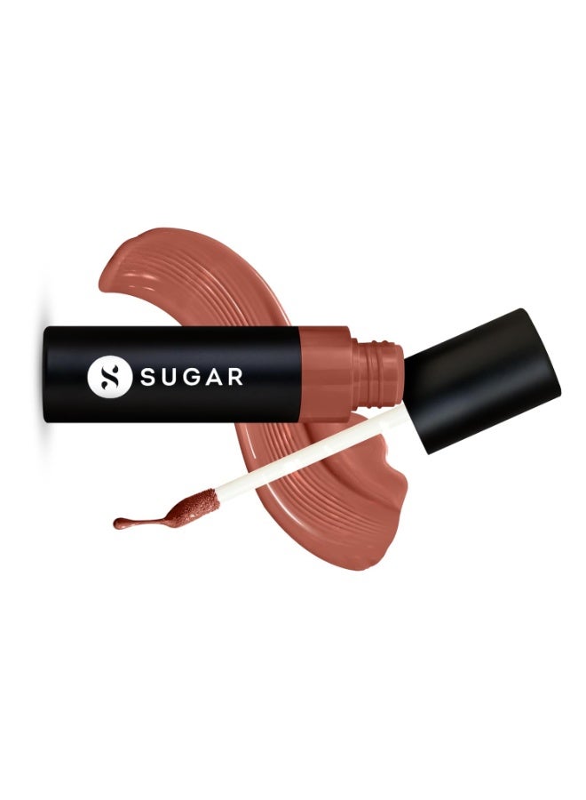 SUGAR Cosmetics Partner In Shine Transferproof Glossy Lipstick | Lasts upto 24hrs | Transferproof & Smudgeproof - 3ml - 01 Cinnamon Champagne - Image 3